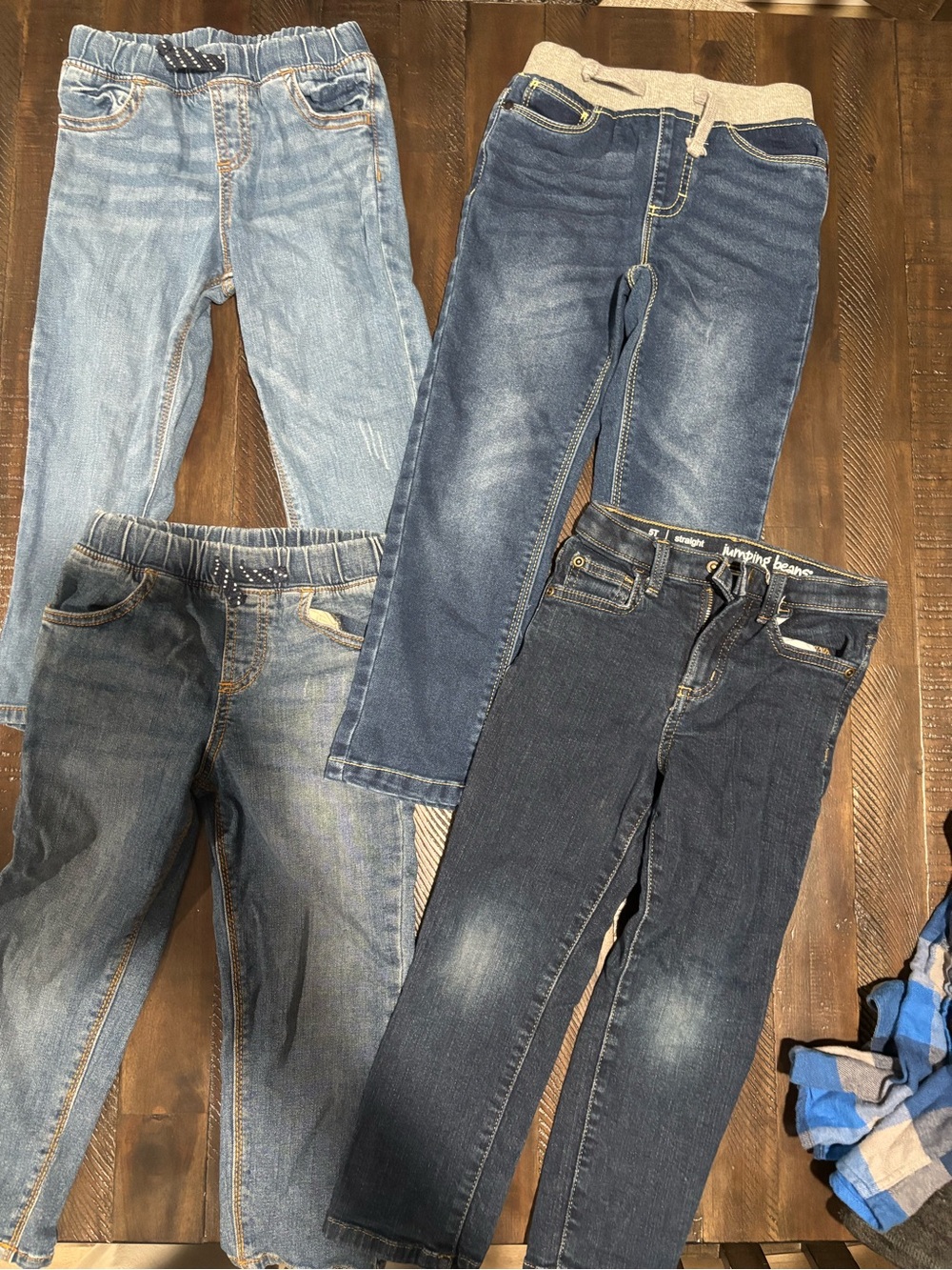 Boys Denim Jeans Set in Light and Dark Blue